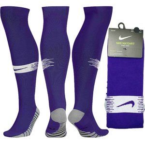 Nike Match Fit Knee High Soccer Socks Purple Women